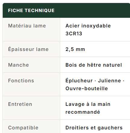 eplucheur de legume pre