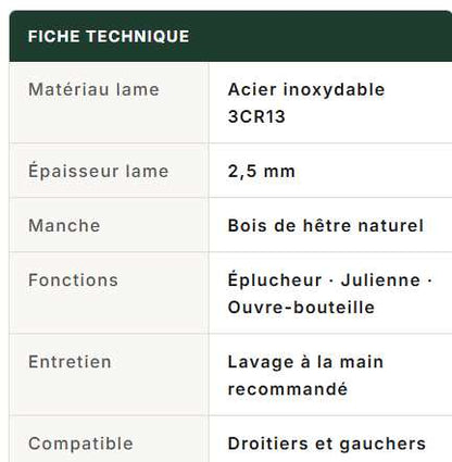 eplucheur de legume pre