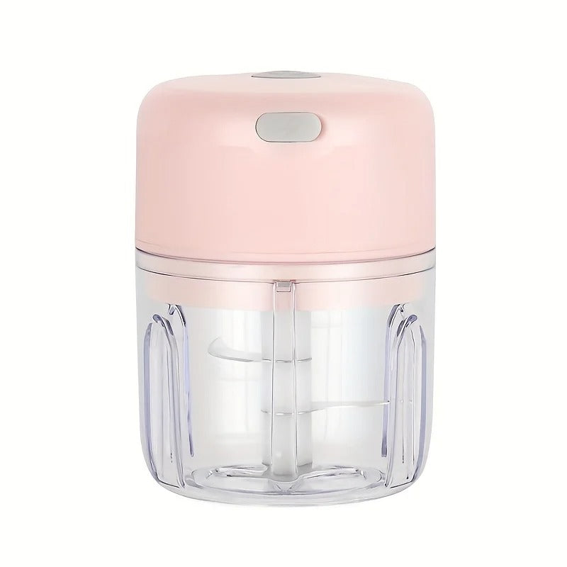 mini hachoir electrique affichage rose